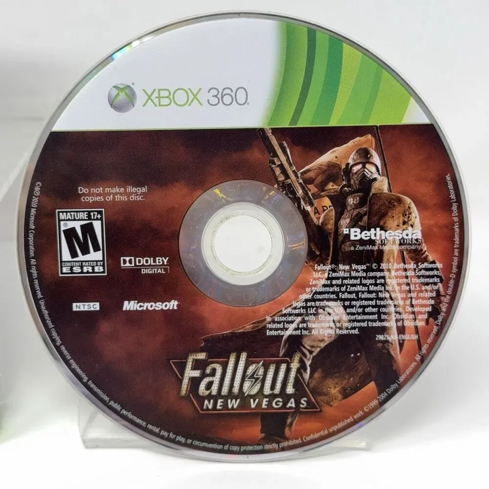 Fallout New Vegas Microsoft Xbox 360 2010 Complete CIB Refurbished Tested
